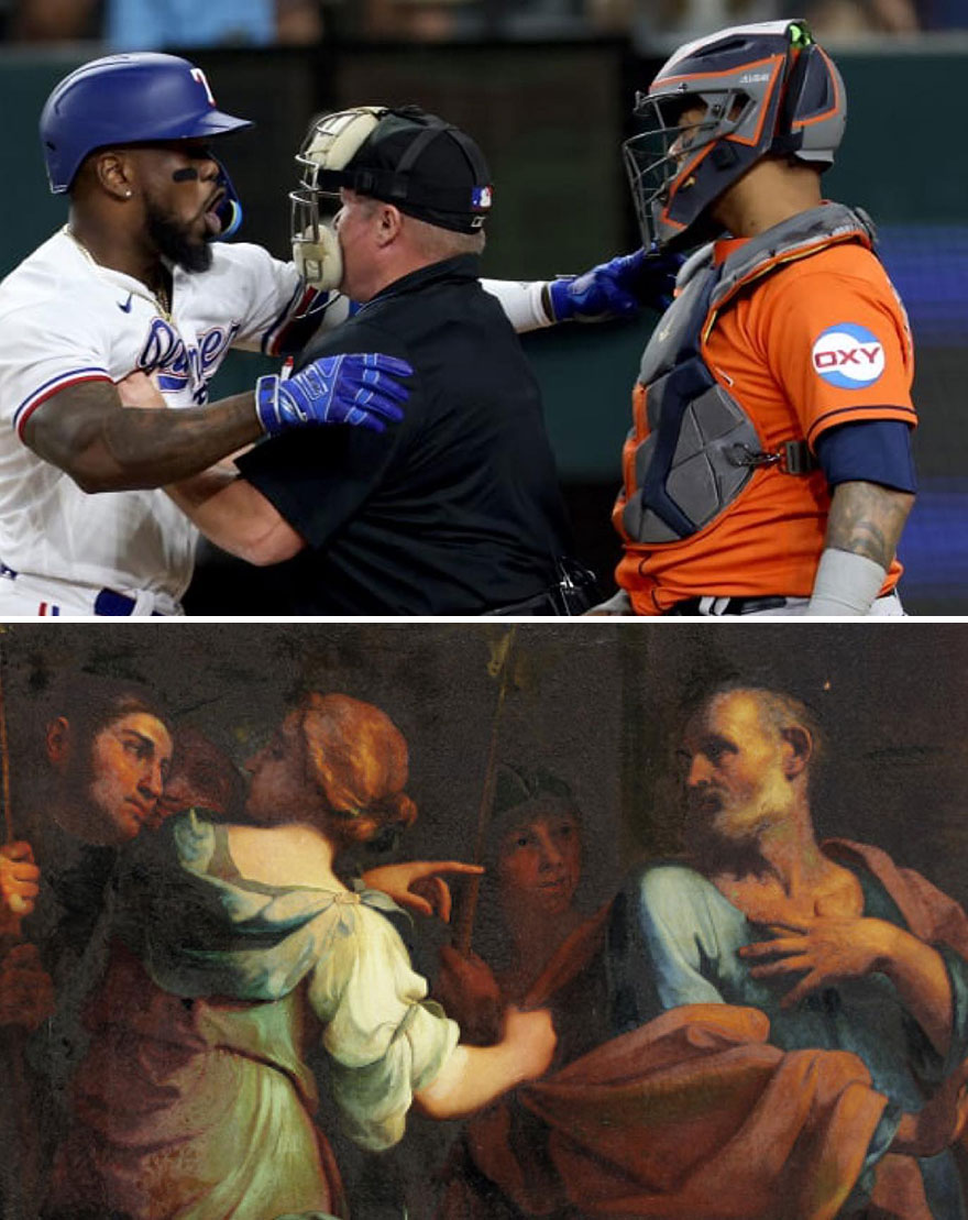 "The Denial Of Saint Peter" By Giovanni Domenico Cerrini, 1650s