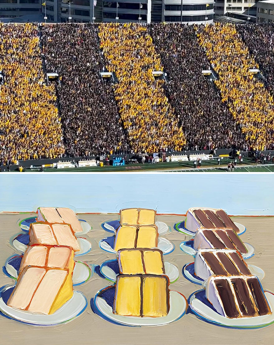 "Cake Rows" By Wayne Thiebaud, 1962