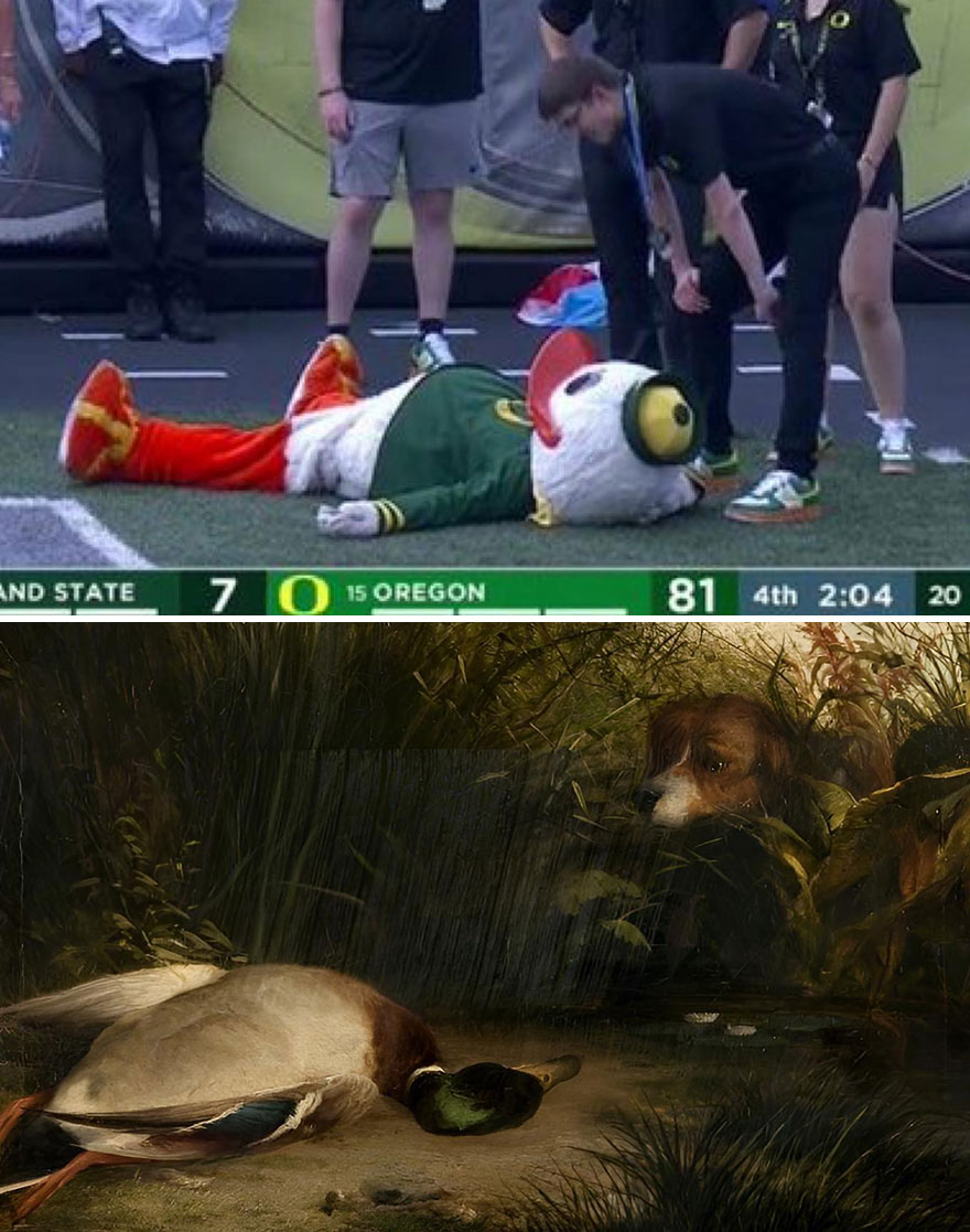 "A Pointer And A Duck" By Arthur James Stark, Mid-19th Century