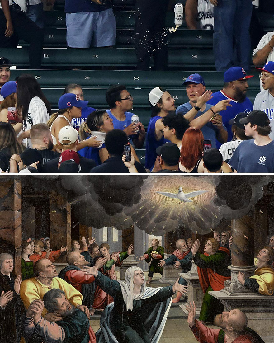 "The Pentecost" By Bernard Van Orley, 1530