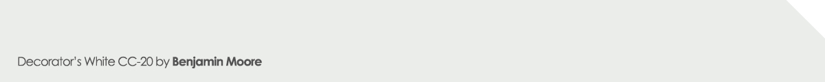 Decorator&rsquo;s White CC-20 paint color by Benjamin Moore