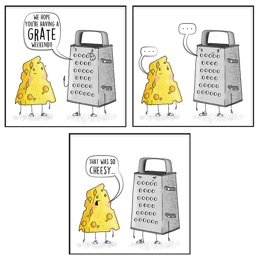 Funny Comics About Food That Are Full Of Puns And Jokes, By This Artist (New Pics)