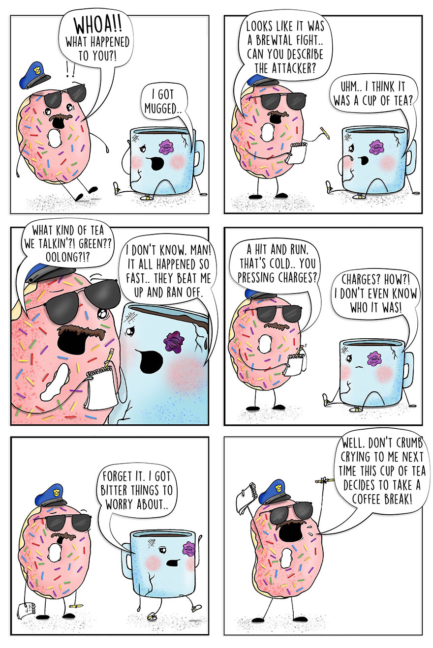 Funny Comics About Food That Are Full Of Puns And Jokes, By This Artist (New Pics)