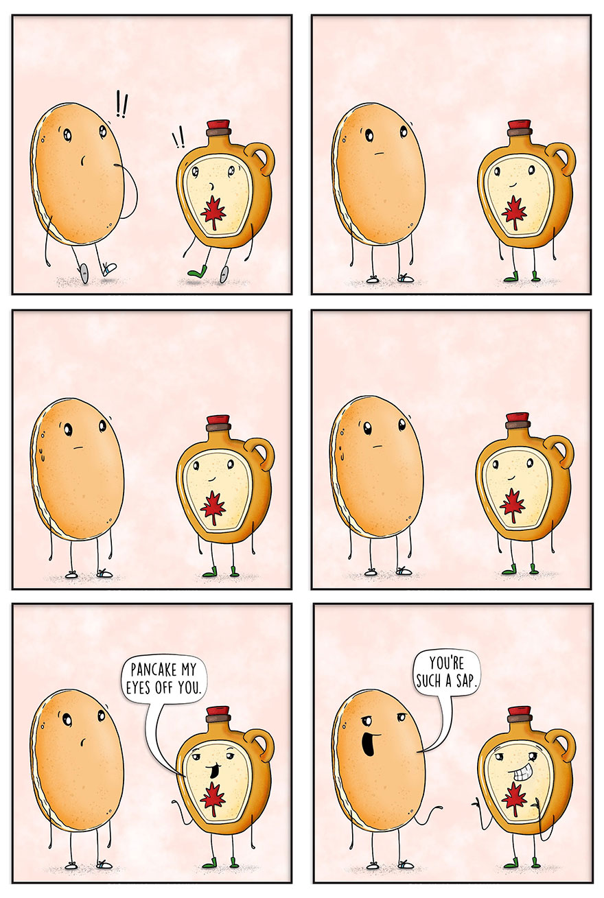 Funny Comics About Food That Are Full Of Puns And Jokes, By This Artist (New Pics)