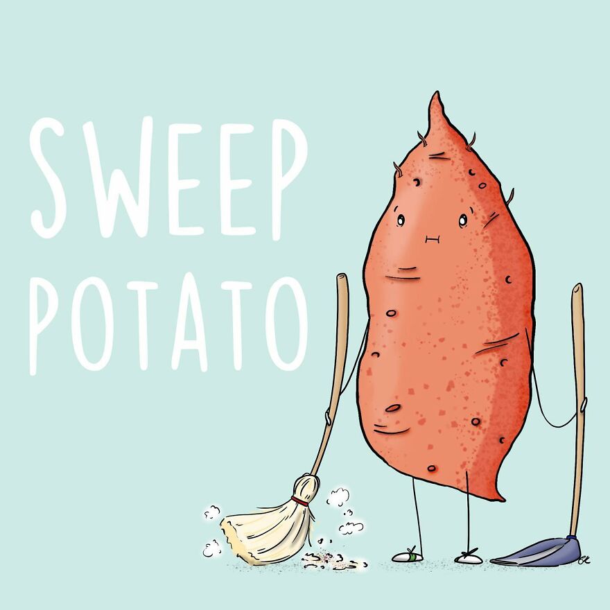 Funny Comics About Food That Are Full Of Puns And Jokes, By This Artist (New Pics)