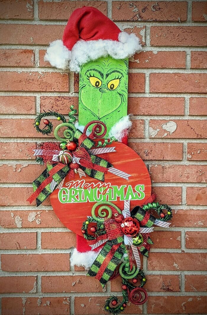 Grinch Door Or Wall Hanging