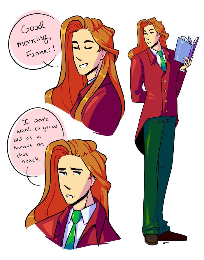 Best Artwork (Not Mine Sorry But I Love Elliot From Stardew Valley)