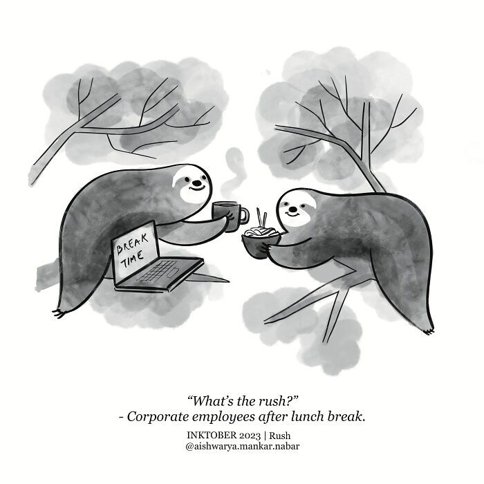 Inktober 2023 Day 30 | Rush