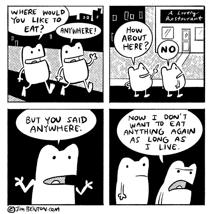 A Comic About Going Out To Eat