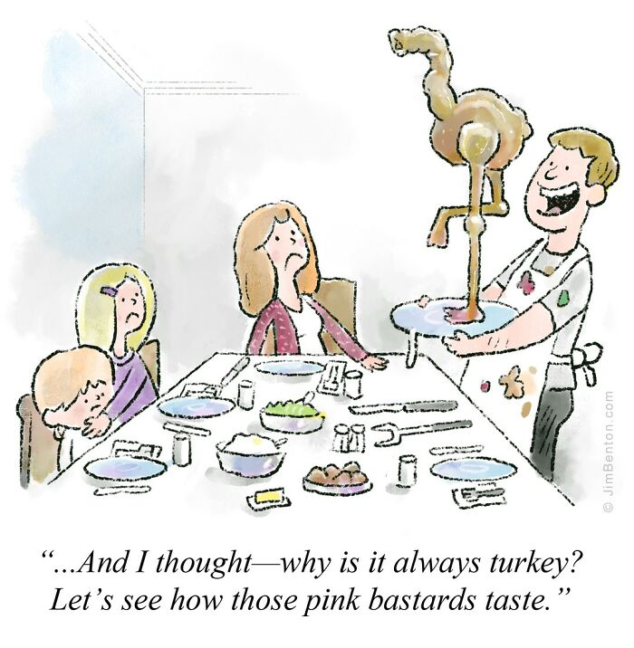 A Comic About Trying A Flamingo For Thanksgiving