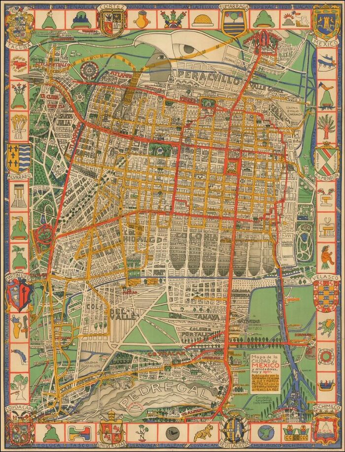Mexico City Map (1932)