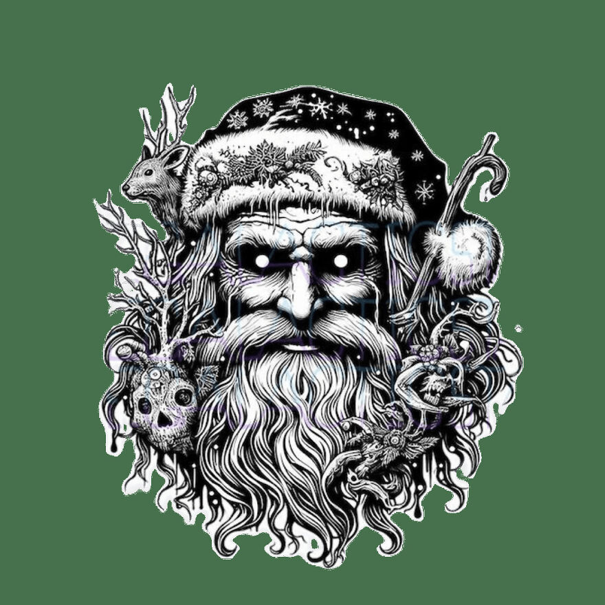Dark Santa / Gothic / Medieval Christmas Great Design And Ready To Be Printed On Clothes. I Spent 12 Hours Designing It