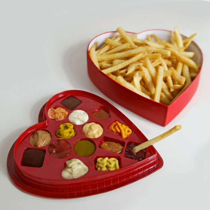 A Box For Fries Sauce