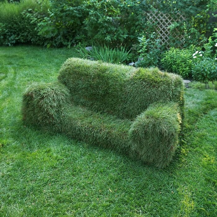 Sofa Out Of Grass