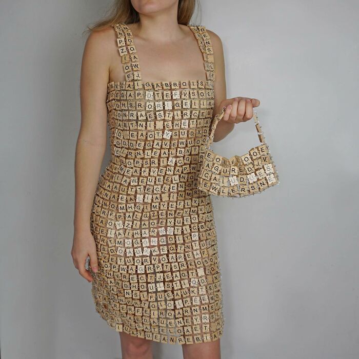 Scrabble Dress And Handbag
