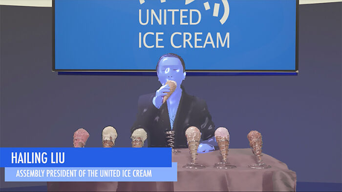 My Ice Cream Installation As An Alternated Universe Reflecting Reality