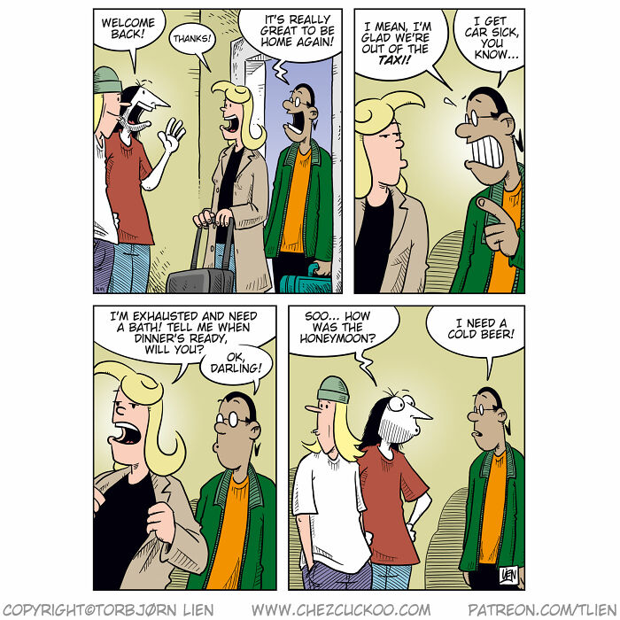 A Comic About Being Back From A Honey Moon