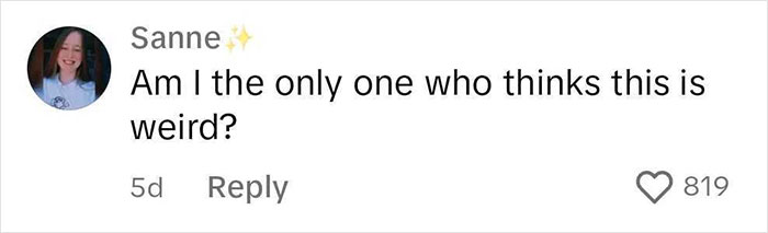 Screenshot of a comment questioning a love-related tattoo.