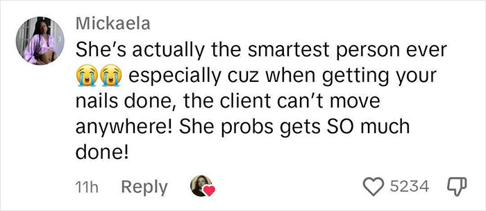 &ldquo;This Is How Sales Work&rdquo;: People Praise Woman Who Takes Clients To The Nail Salon For Business