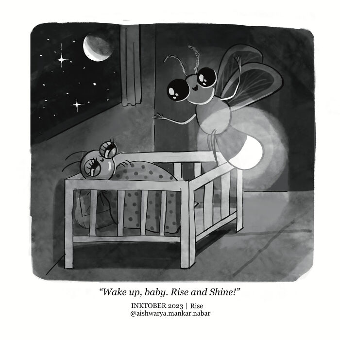 Inktober 2023 Day 13 | Rise