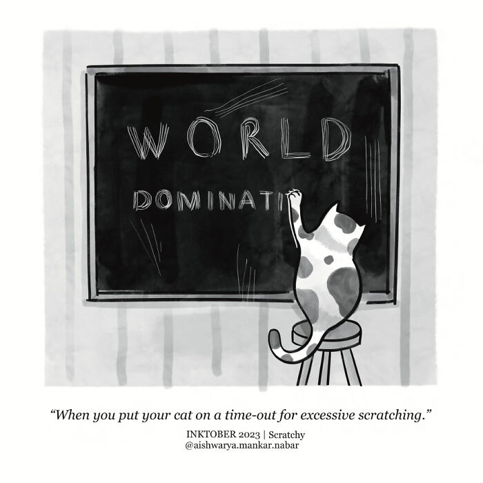 Inktober 2023 Day 22 | Scratchy