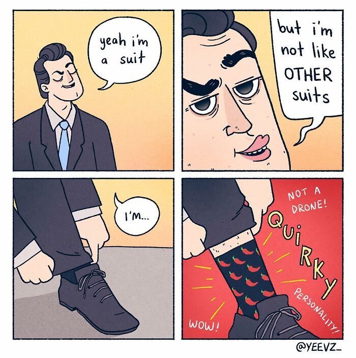 A Comic About A Quirky Suit