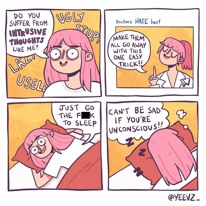 A Comic About Dealing With Intrusive Thoughts