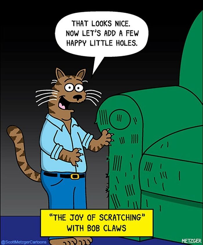 This Man Has Been Creating Cat Drawings For Over 25 Years And Here Are His Newest Ones