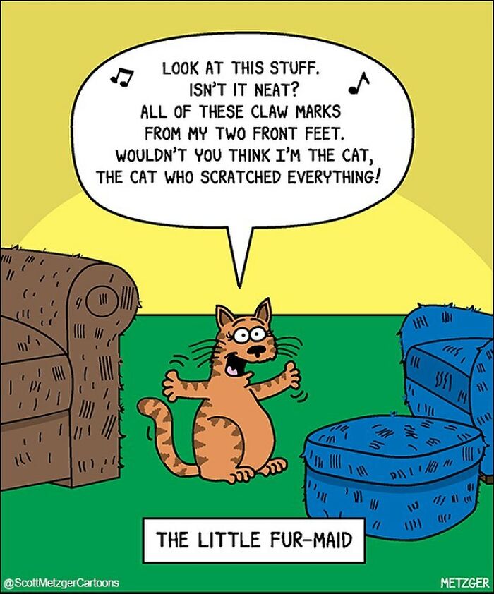 This Man Has Been Creating Cat Drawings For Over 25 Years And Here Are His Newest Ones