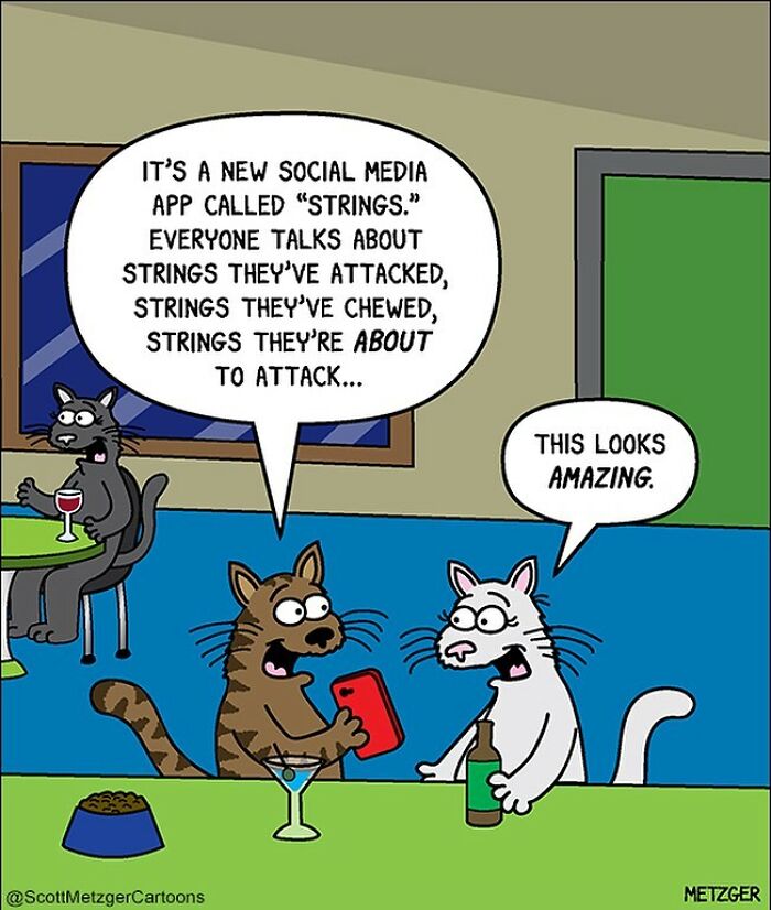 This Man Has Been Creating Cat Drawings For Over 25 Years And Here Are His Newest Ones