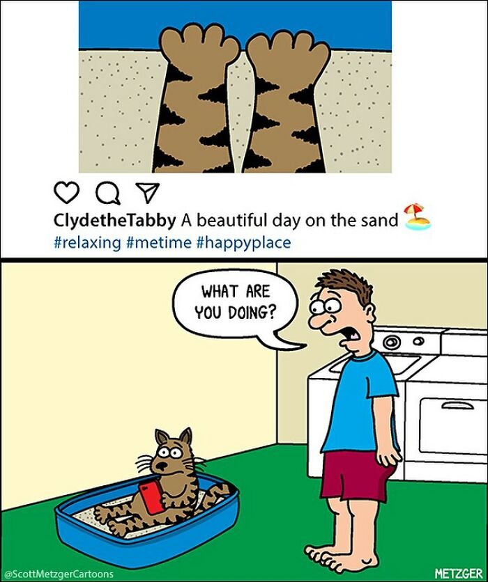 This Man Has Been Creating Cat Drawings For Over 25 Years And Here Are His Newest Ones