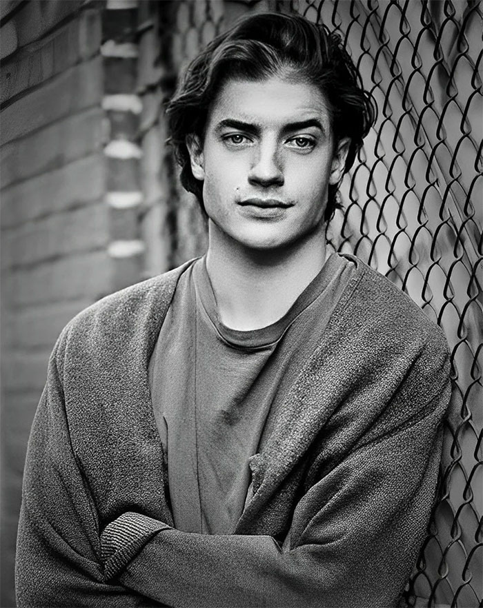 Young Brendan Fraser, 1990s