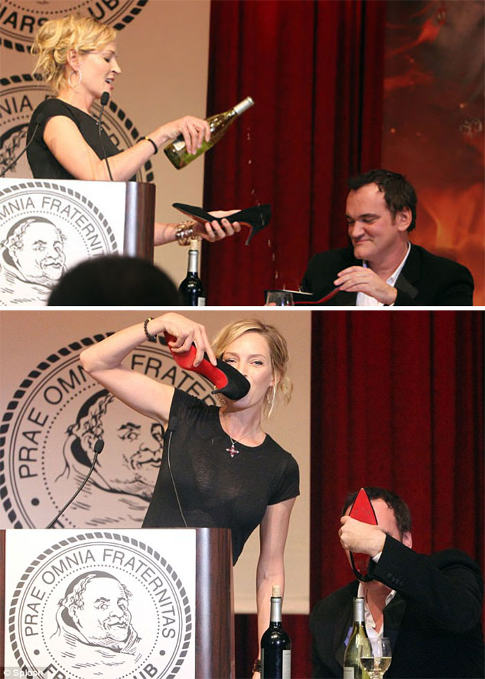 Quentin Tarantino & Uma Thurman After One Month In Georgia