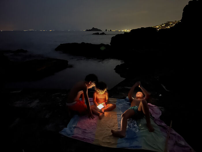 Streets, Remarkable Reward: Nightfall By The Sea By Antonio Denti