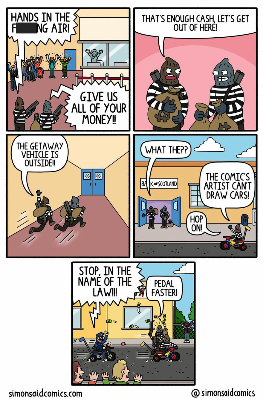 Your Day Will Be Better After Reading Simon Johnson's Surprise Endings Comics