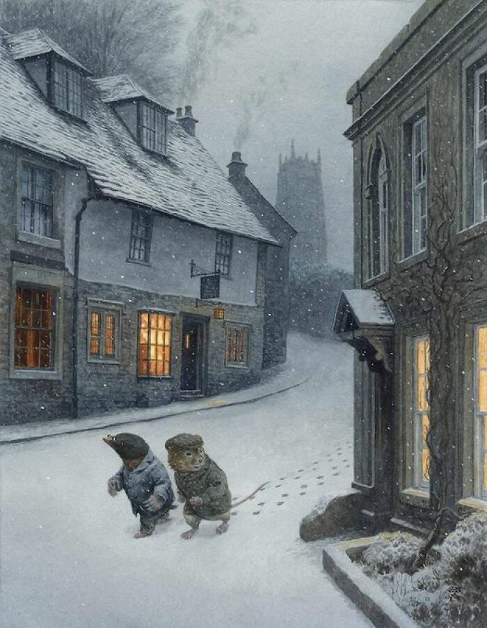 Walking Through The Village, Chris Dunn, 2019