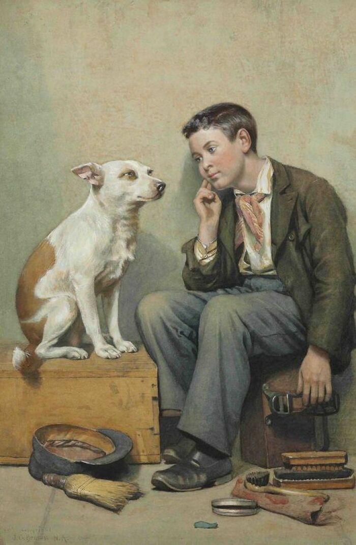 Dreamers, John George Brown, 1899