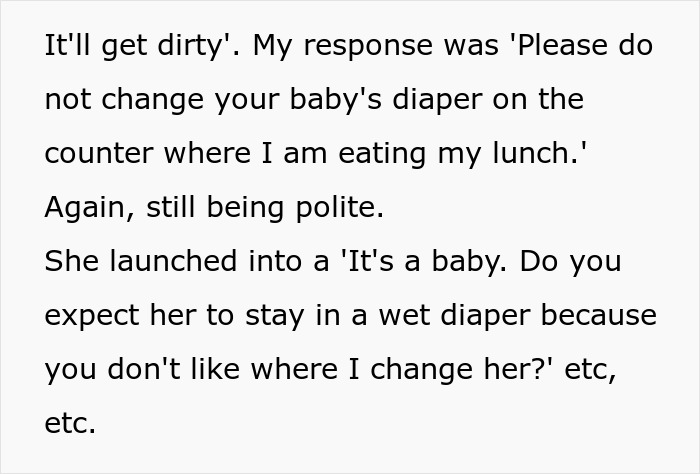 Mom Wants To Treat Restaurant Table As A Diaper Changing Station, Disgusted Customer Retaliates