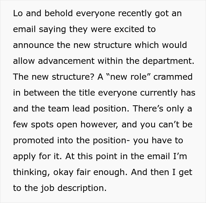 Company Enrages Employee By Asking Them To Reapply To Their Job Position They've Had For 5 Years