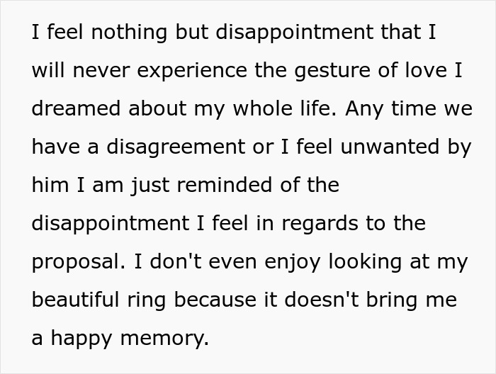 Woman Feels Guilty She Won't Be Able To Get Over Awful Proposal, People Tell Her To Run