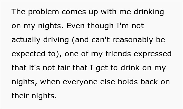 Person Enjoys Drinks On Their DD Nights As They Can&rsquo;t Operate A Vehicle, Gets Under A Friend&rsquo;s Skin