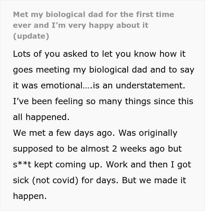 Netizens Encourage This Guy To Tell His Bio Mom Who He Is, Emotions Overflow In The Following Update Netizens Encourage This Guy To Tell His Bio Mom Who He Is, Emotions Overflow In The Following Update