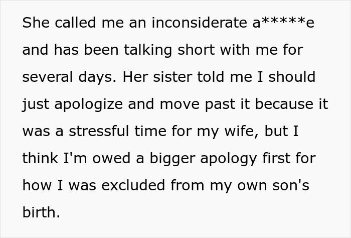 Guy Leaves Instead Of Waiting Around After Wife Bans Him From The Delivery Room, She's Furious