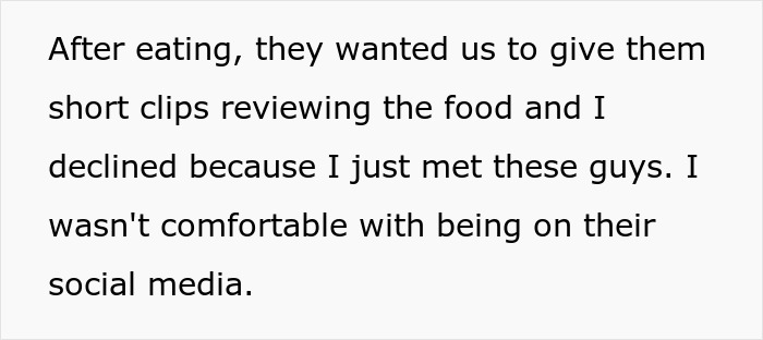 &ldquo;Sorry Guys, It&rsquo;s My Cheat Day&rdquo;: Person Refuses To Appease Influencers At A Restaurant