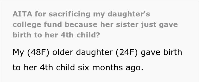 &ldquo;She Has Not Spoken To Me Since&rdquo;: Mom Gives Daughter&rsquo;s College Fund To Sister With 4 Kids