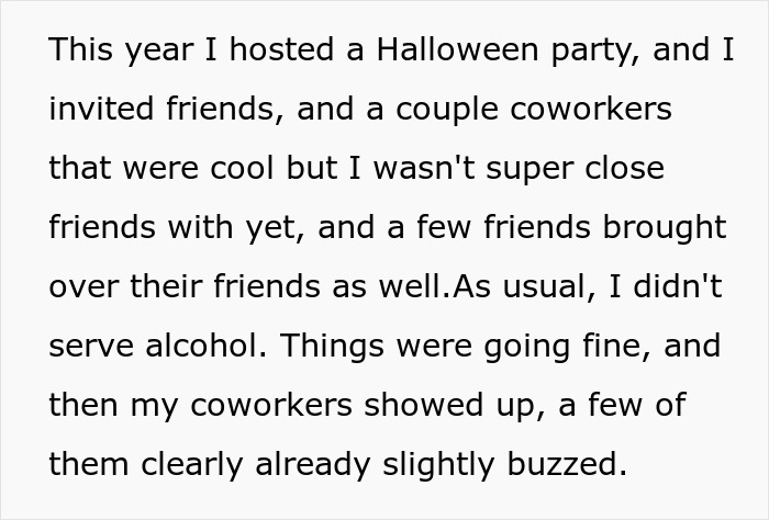 Host Throws Alcohol-Free Halloween Party, Best Friend Buys Booze And Demands She Chip In $75