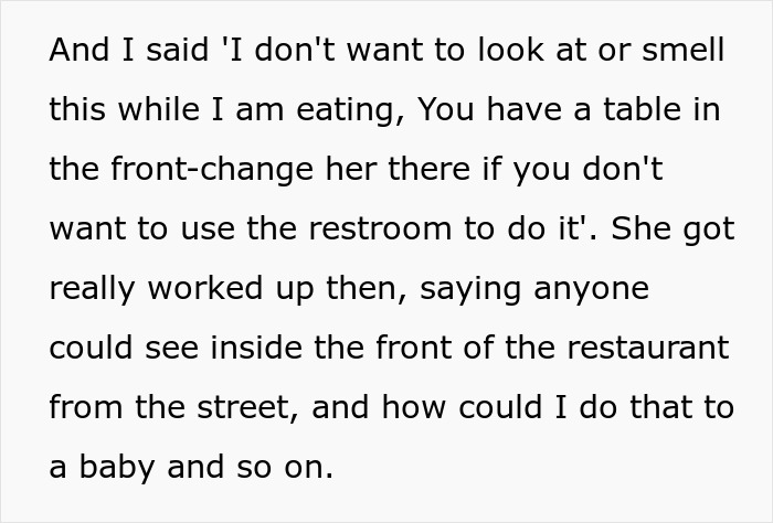 Mom Wants To Treat Restaurant Table As A Diaper Changing Station, Disgusted Customer Retaliates