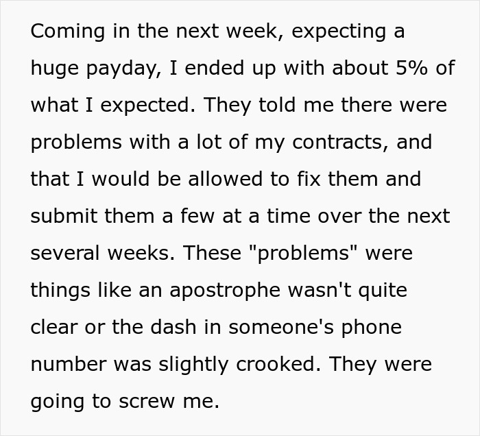 A Salesperson Was Cheated Out Of A Huge Payout, So He Decided To Take Down The Company