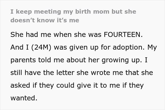 Netizens Encourage This Guy To Tell His Bio Mom Who He Is, Emotions Overflow In The Following Update Netizens Encourage This Guy To Tell His Bio Mom Who He Is, Emotions Overflow In The Following Update