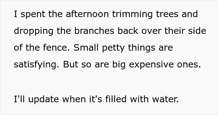 Person Wreaks Petty Revenge On Neighbor Who Kept Complaining About Their Pool By Painting It Green Person Wreaks Petty Revenge On Neighbor Who Kept Complaining About Their Pool By Painting It Green